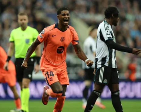Marcus Rashford's Brace Silences The Magpies' Celebrations and Seals Barcelona's Victory