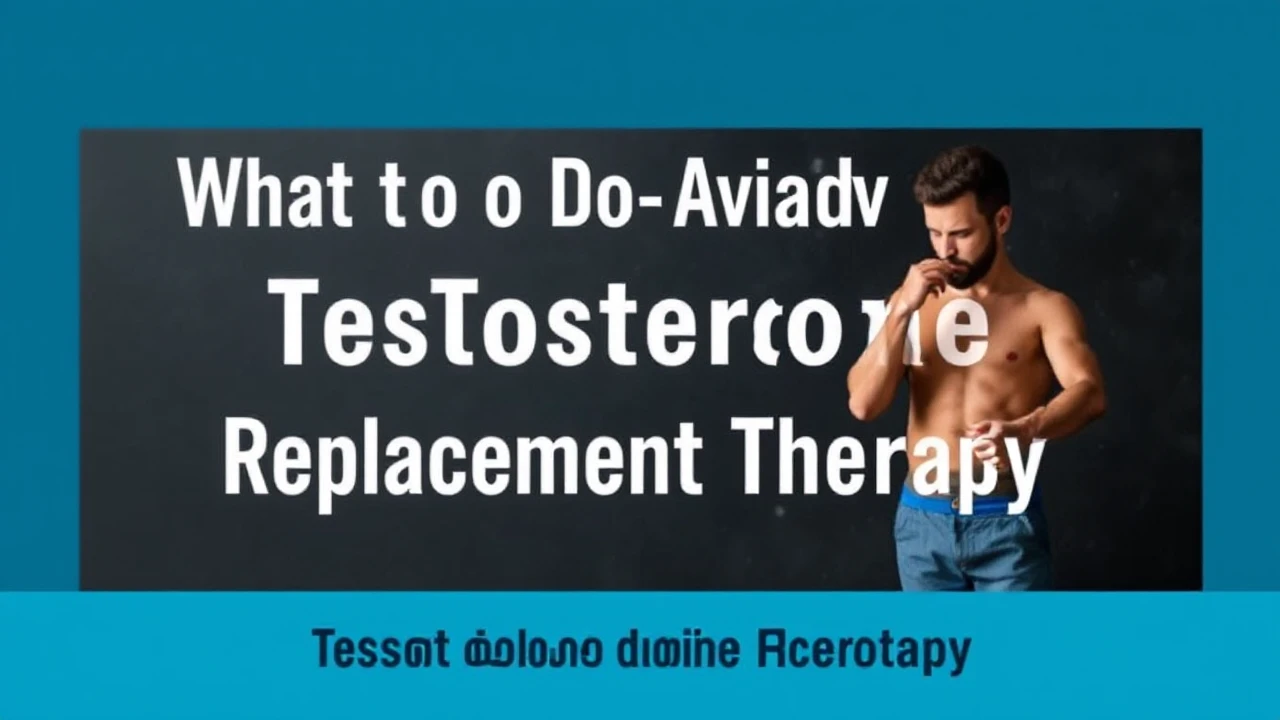 What to Do and Avoid of Testosterone Replacement Therapy