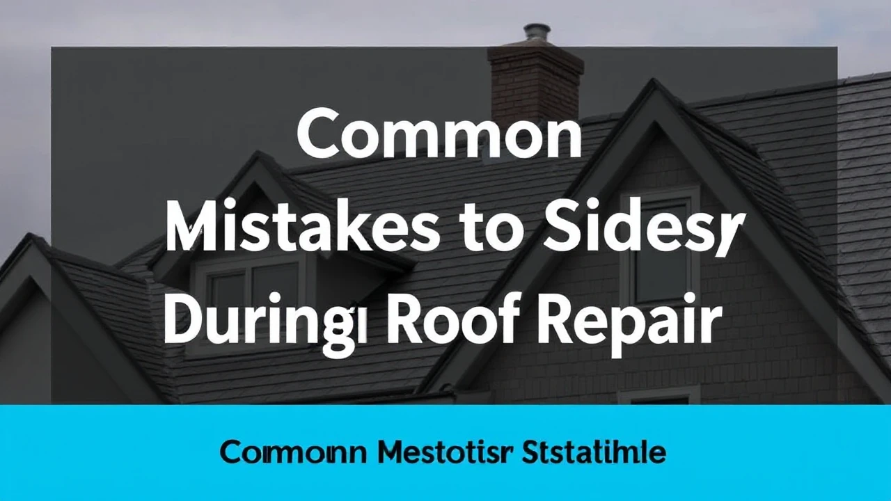 Common Mistakes to Sidestep During a Roof Repair: